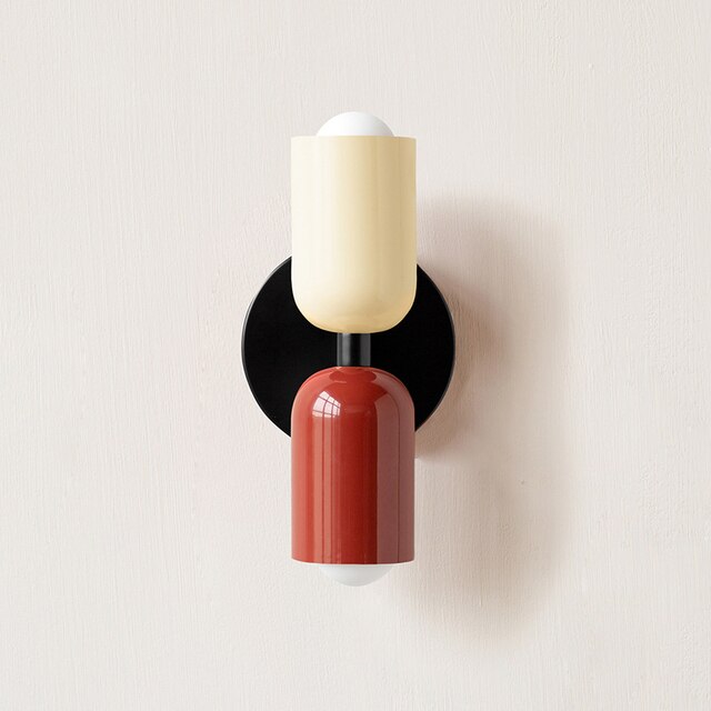 Cream Double LED Wall Sconce Set