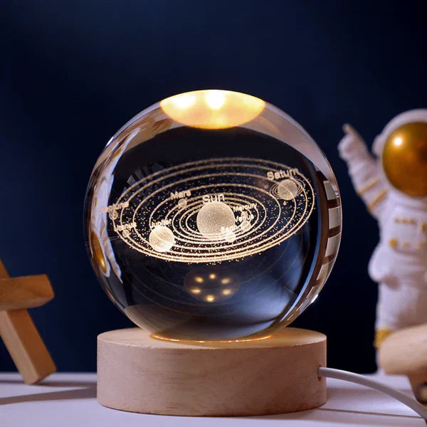Glowing Crystal Sphere Light