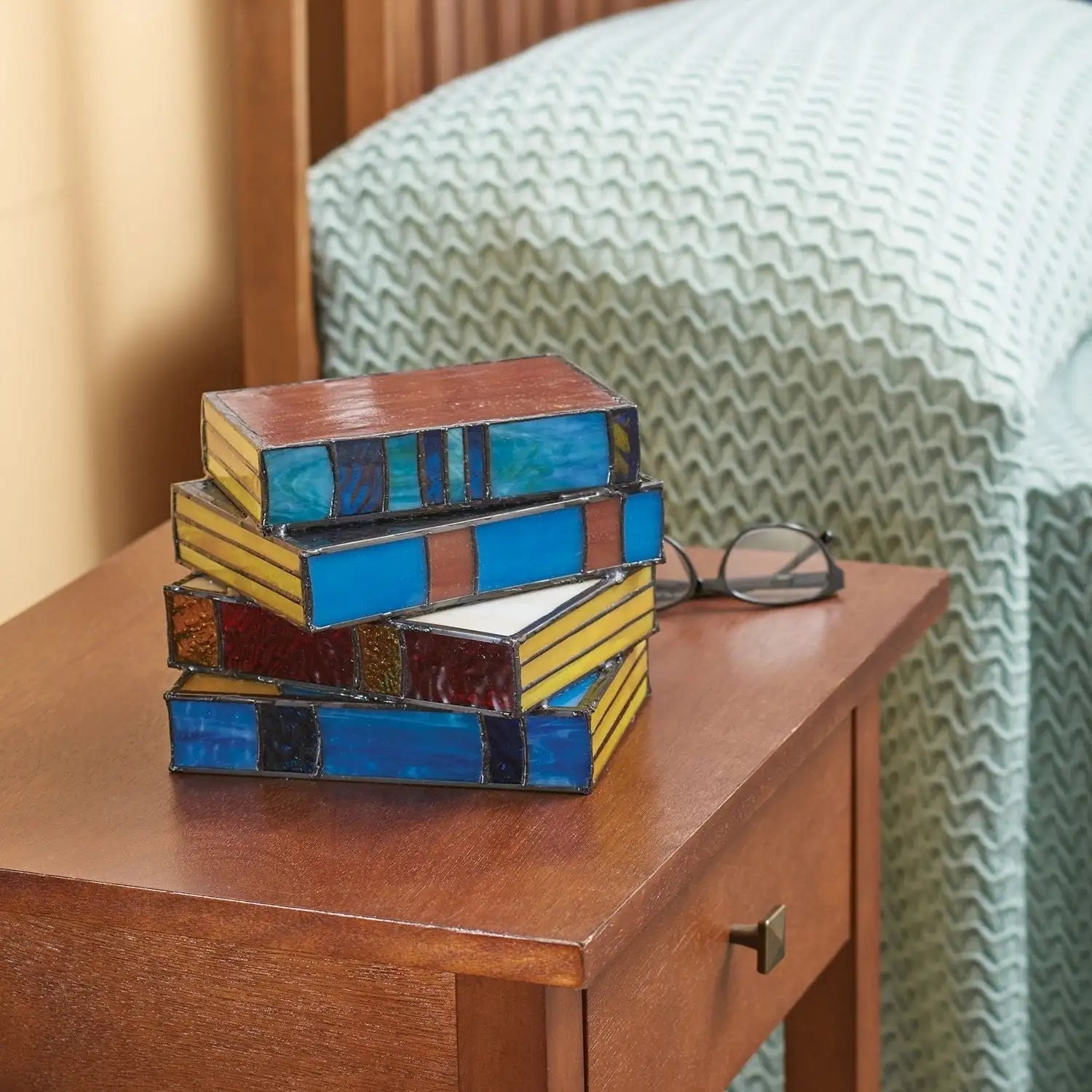 Colorful Plastic Book-Style Table Lamp
