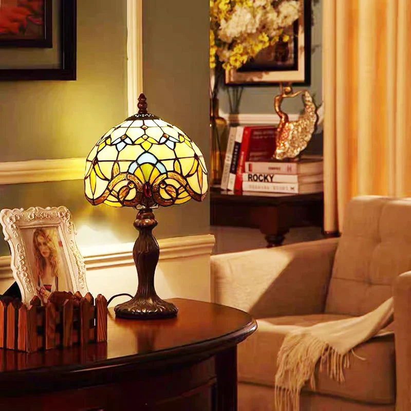 LuxLight Tiffany-Style Desk Lamp
