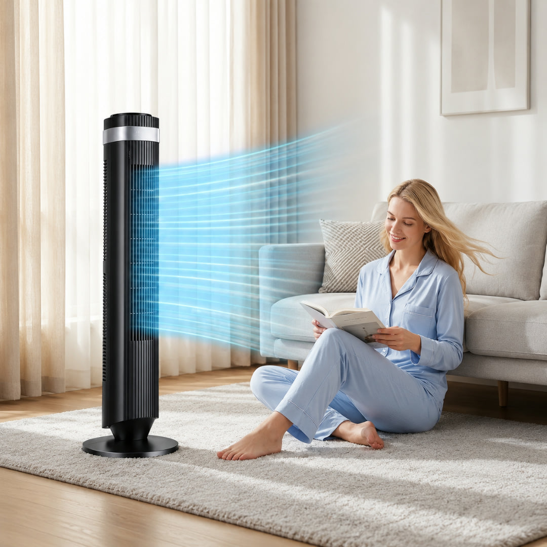 Silent Tower Fan for Indoor Cooling