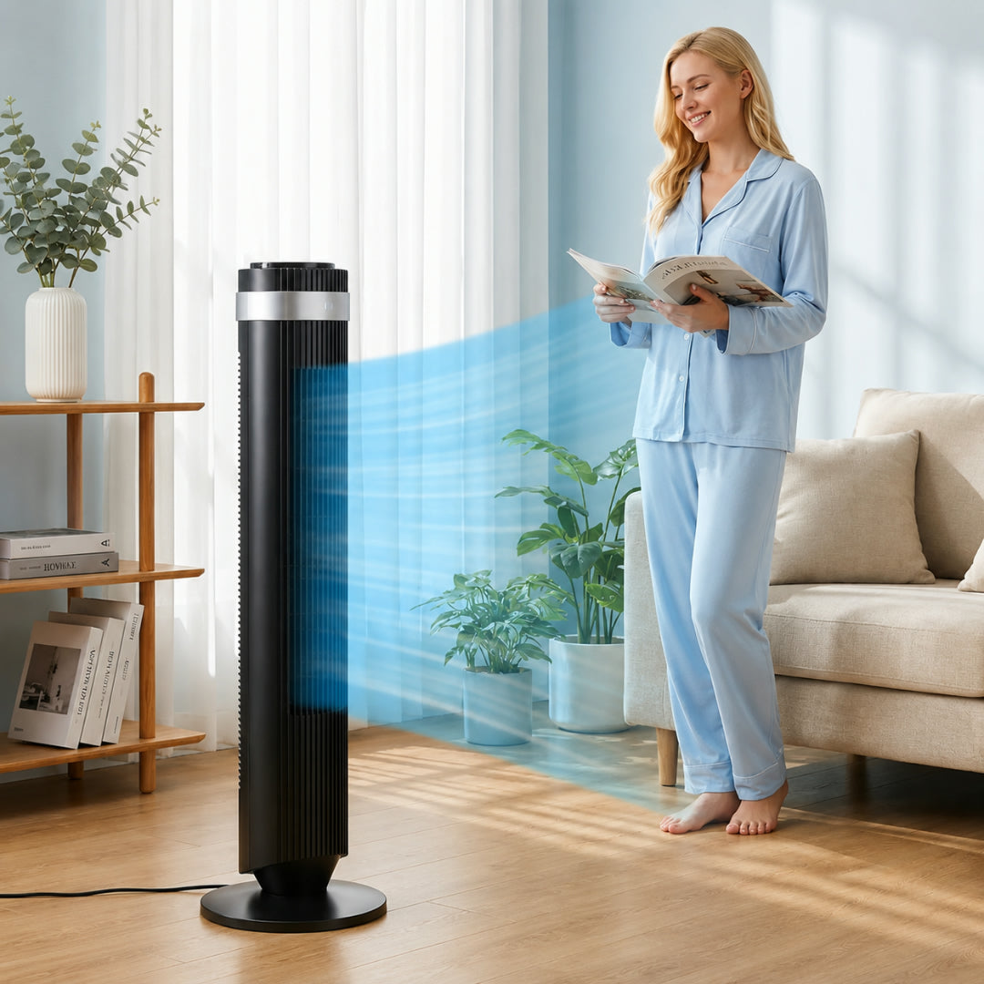 Silent Tower Fan for Indoor Cooling