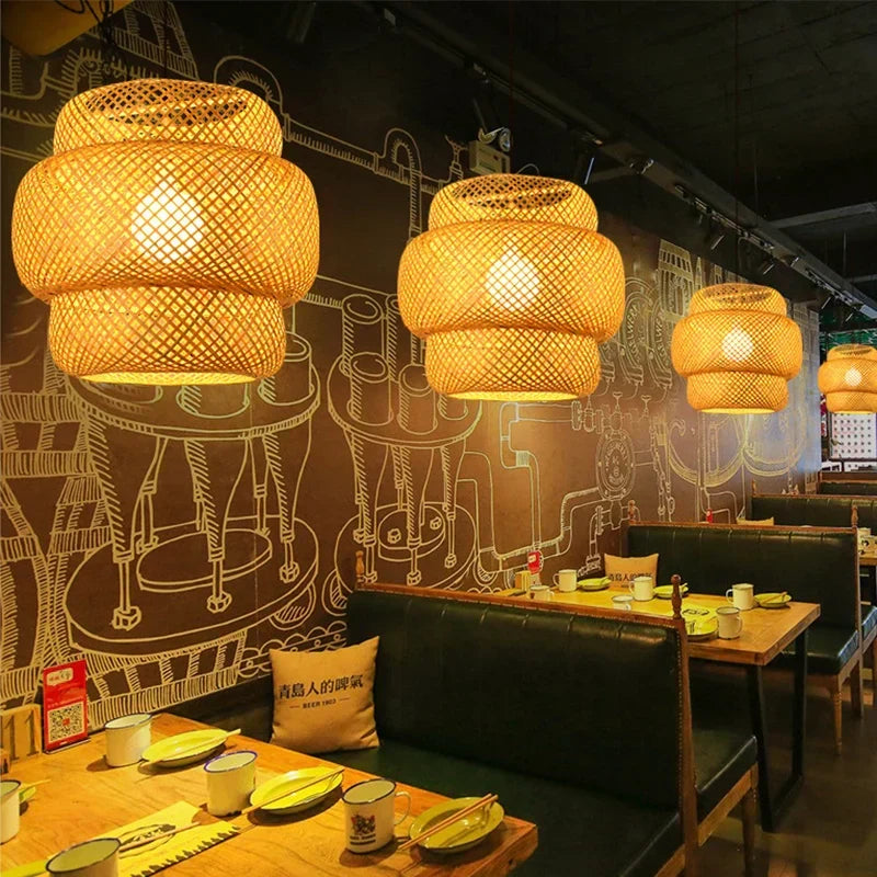 Handcrafted Rattan Pendant Light