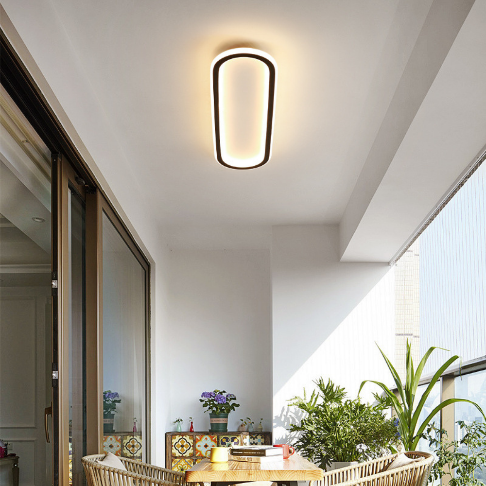 LED Acrylic Flush Mount Ceiling Light, Minimalist Design