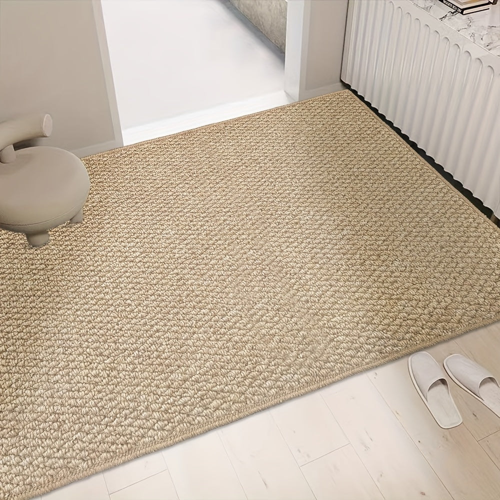 Jute-Style Indoor/Outdoor Door Mat – Soft, Absorbent, and Easy to Clean