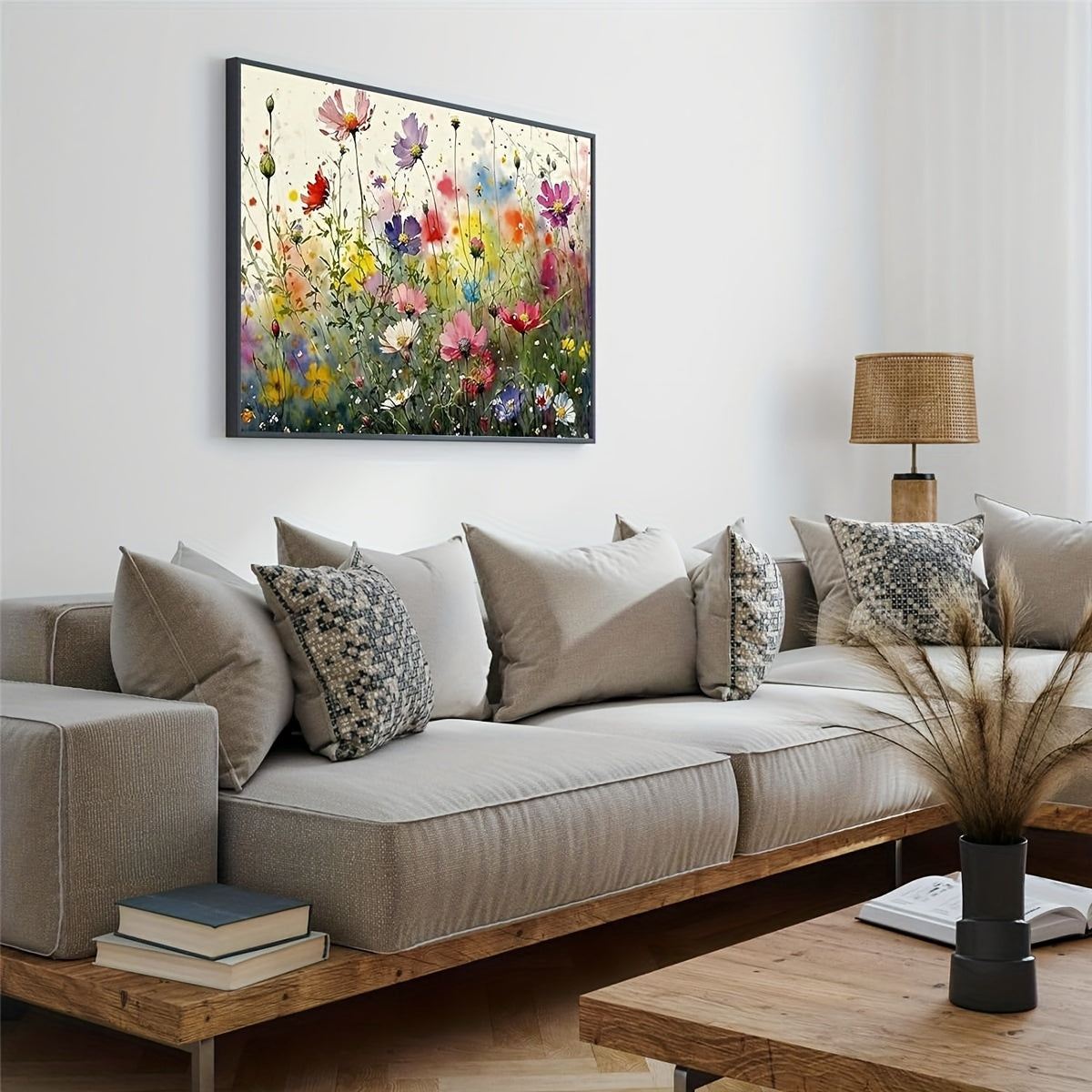 Floral Paint-by-Numbers Kit - Beginner Friendly, Unframed 16x20 in