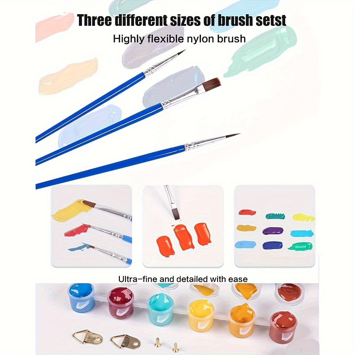 Floral Paint-by-Numbers Kit - Beginner Friendly, Unframed 16x20 in