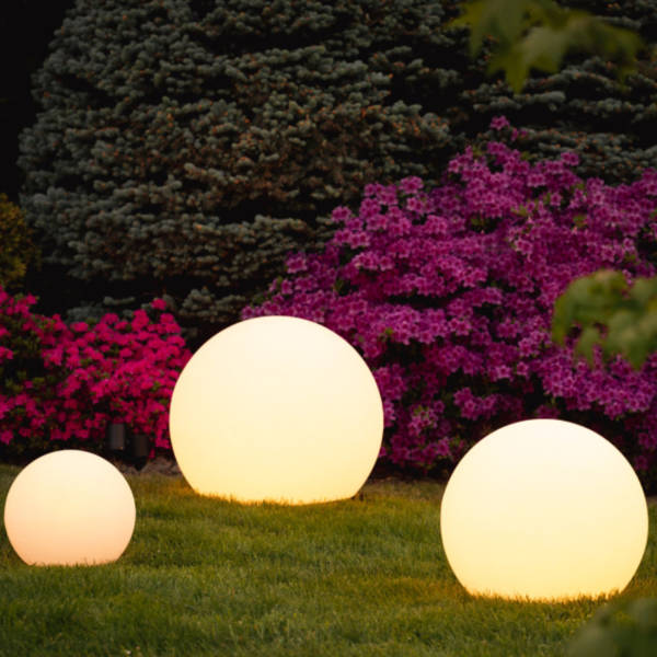 Round Outdoor Garden Light