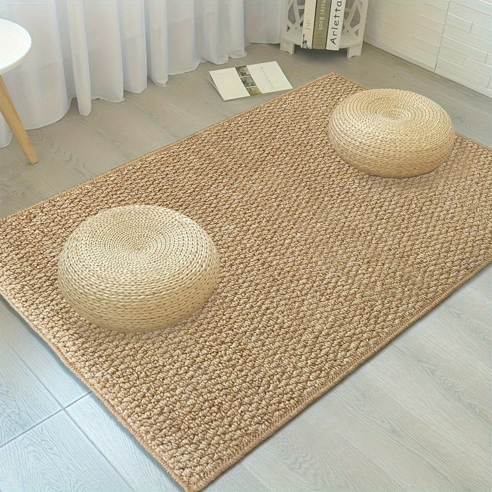 Jute-Style Indoor/Outdoor Door Mat – Soft, Absorbent, and Easy to Clean