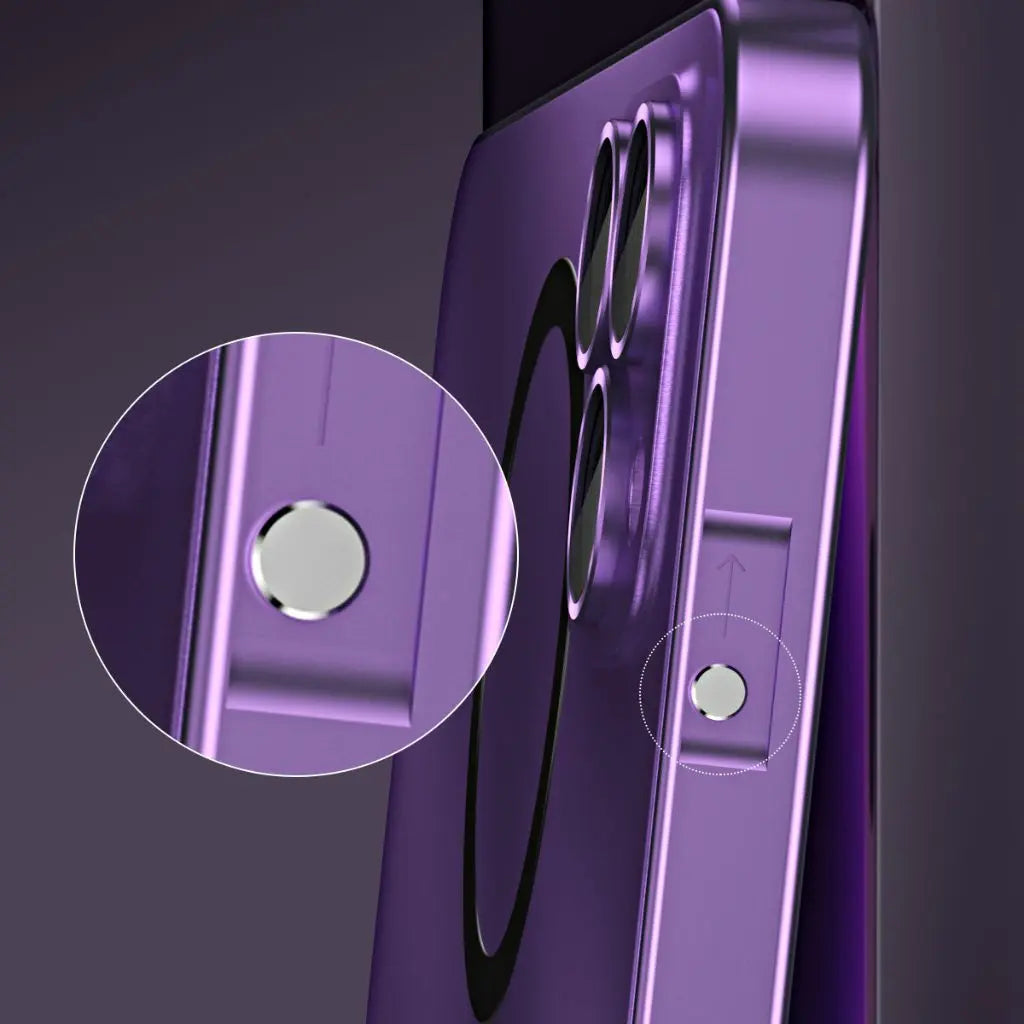 Sleek Magnetic Metal iPhone Case