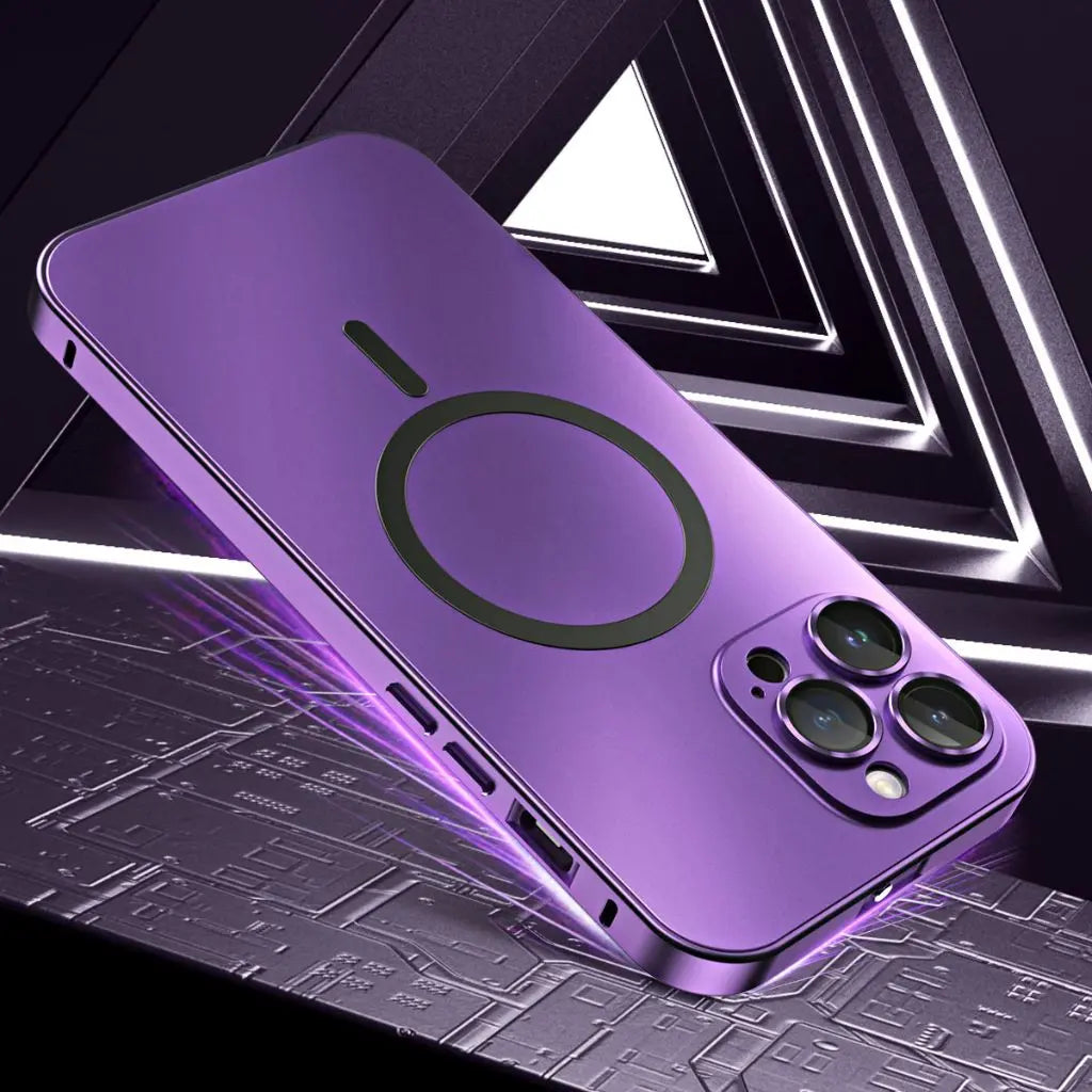 Sleek Magnetic Metal iPhone Case