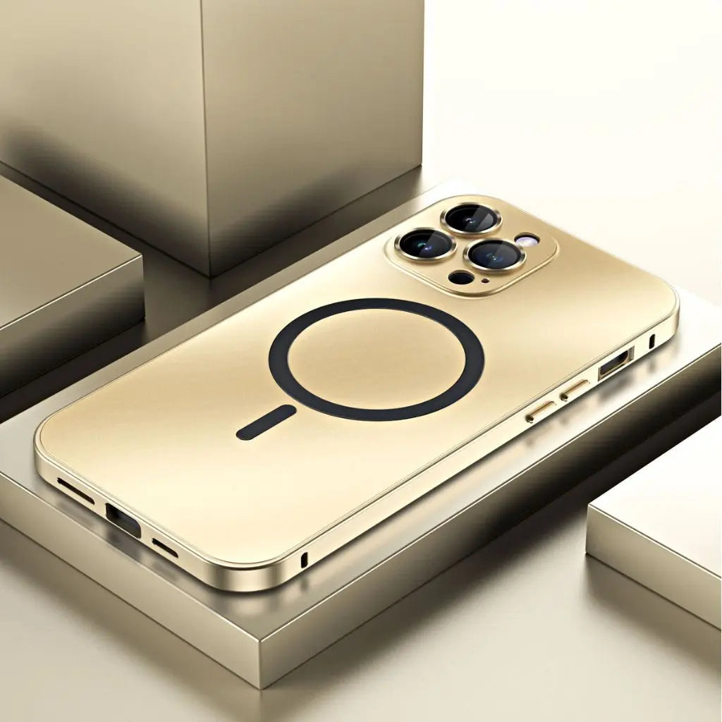Sleek Magnetic Metal iPhone Case