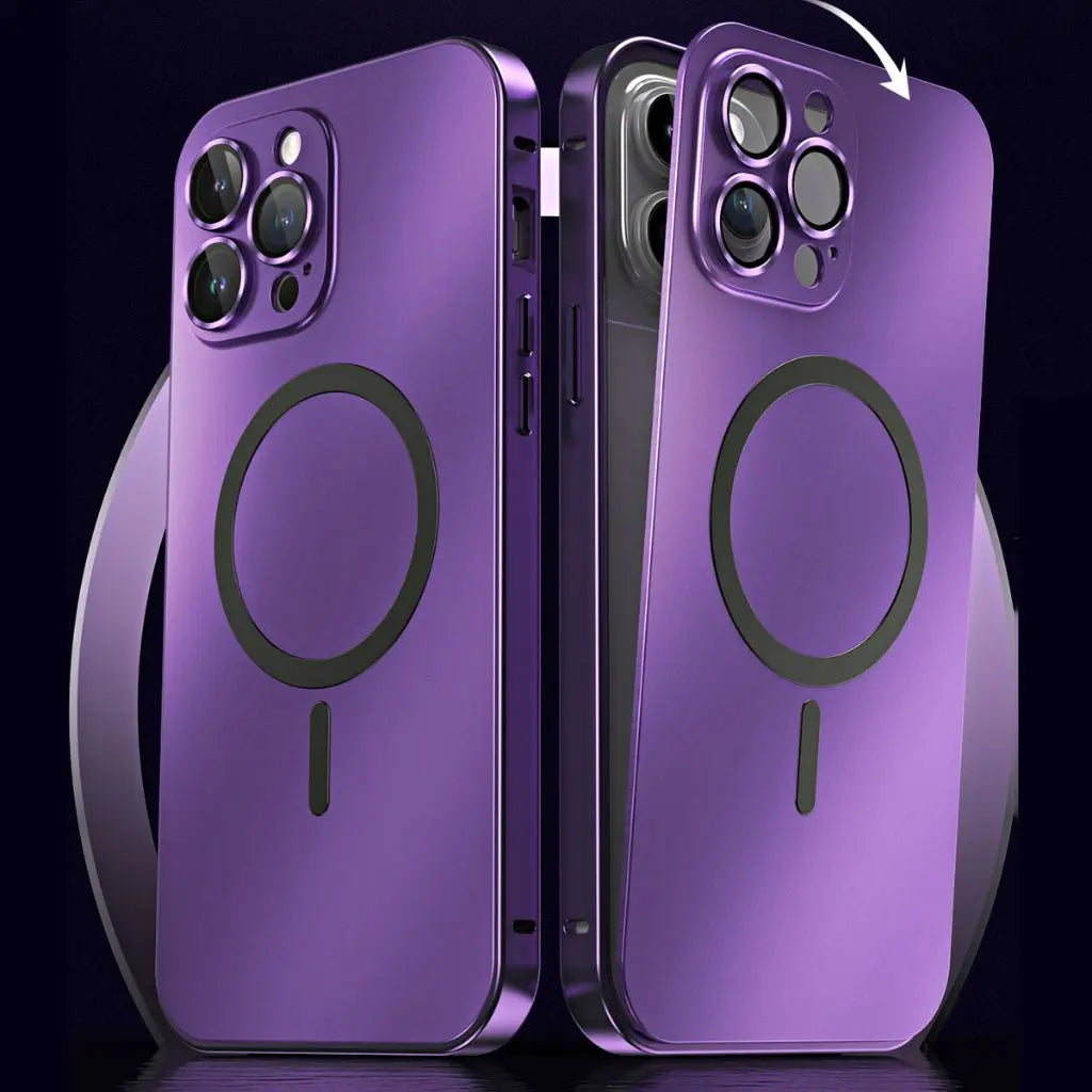 Sleek Magnetic Metal iPhone Case