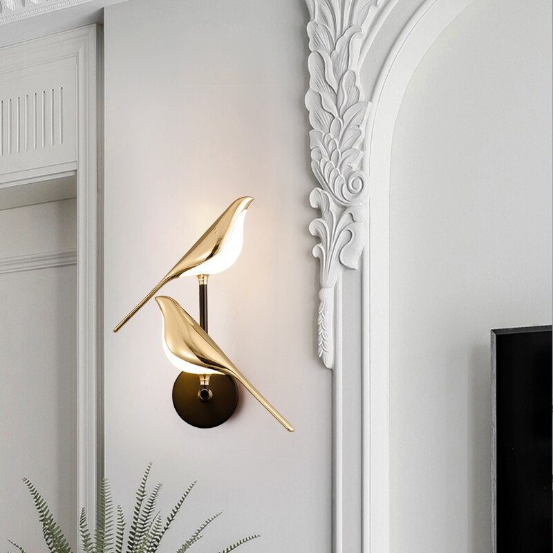 Bird-Shaped Scandinavian LED Wall Sconce