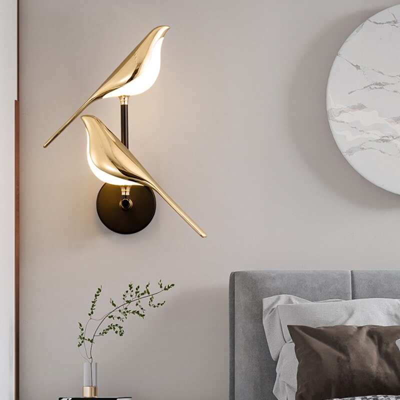 Bird-Shaped Scandinavian LED Wall Sconce