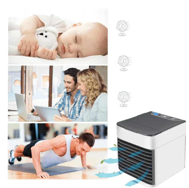 Portable Mini AC Unit – Cools, Humidifies & Purifies Indoor Air