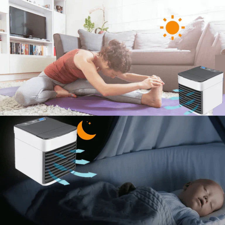 Portable Mini AC Unit – Cools, Humidifies & Purifies Indoor Air