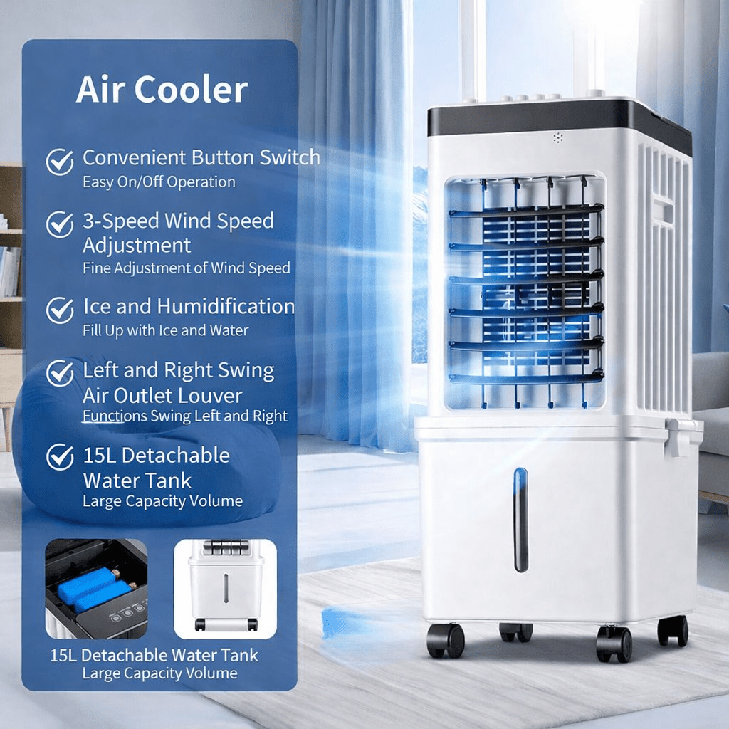 3-in-1 Portable Home Air Cooler