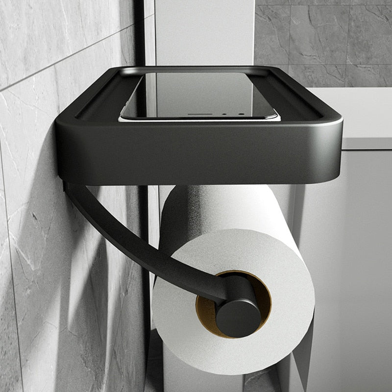 SleekShelf Wall-Mounted Paper Towel Holder