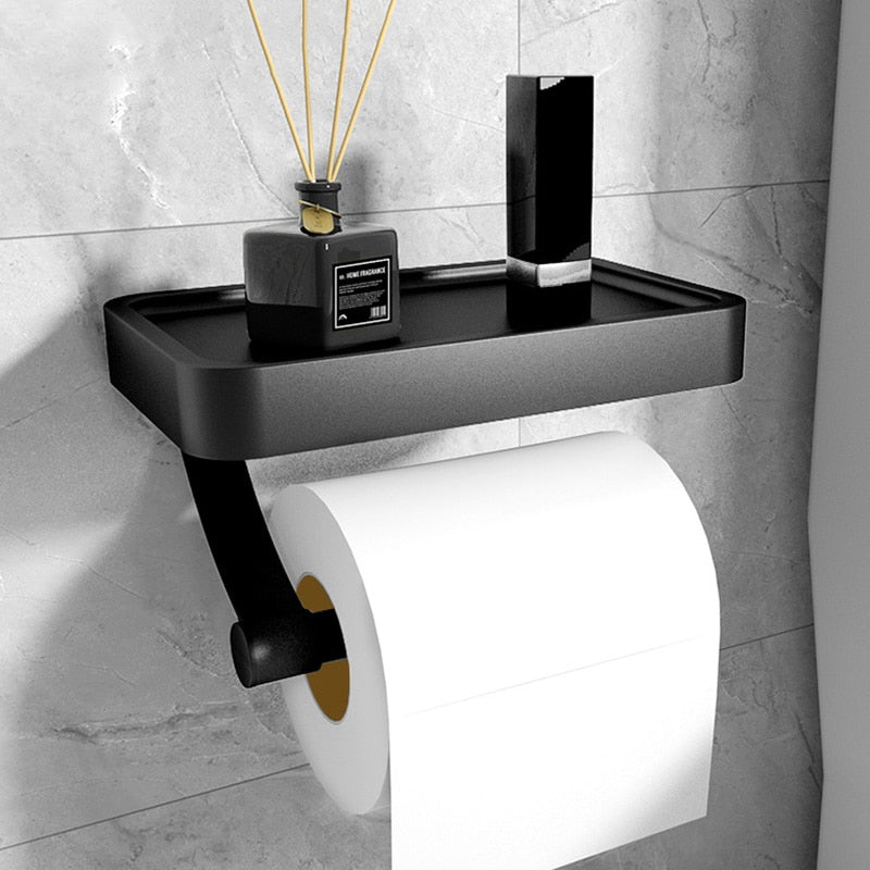SleekShelf Wall-Mounted Paper Towel Holder