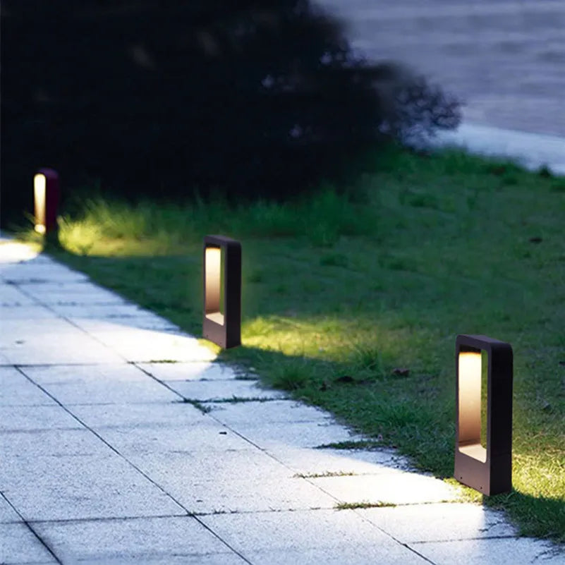 Waterproof Black Stainless Steel LED Garden Lights