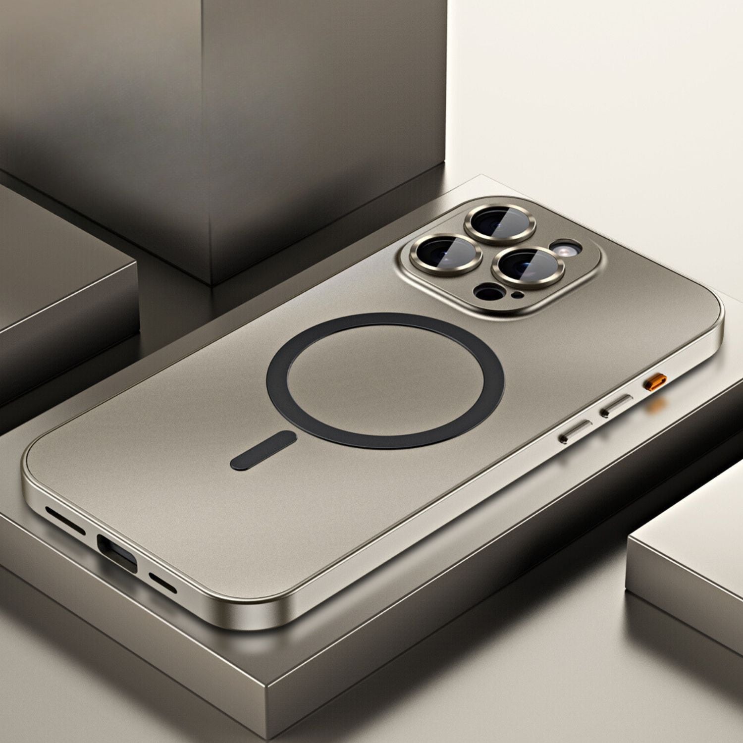 Sleek Magnetic Metal iPhone Case
