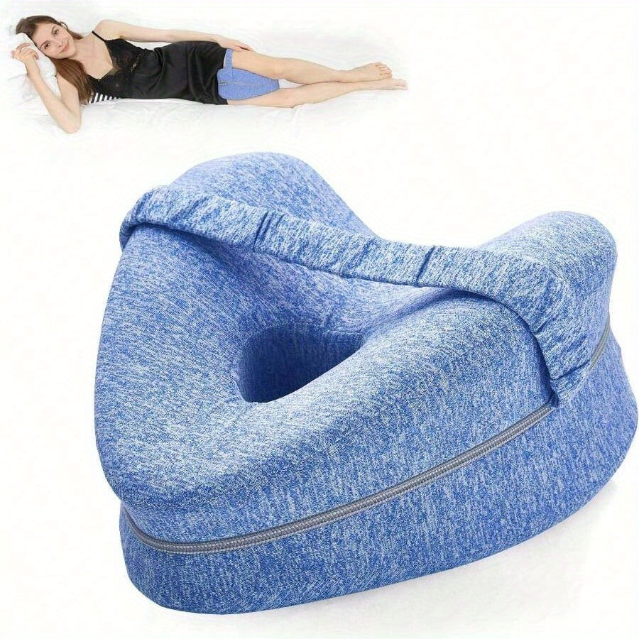 Ergonomic Side Sleeper Knee Pillow with Removable Washable Cover