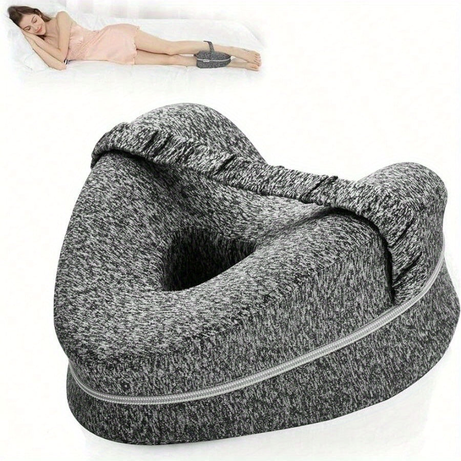 Ergonomic Side Sleeper Knee Pillow with Removable Washable Cover