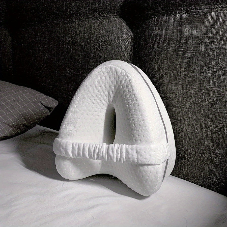 Ergonomic Side Sleeper Knee Pillow with Removable Washable Cover