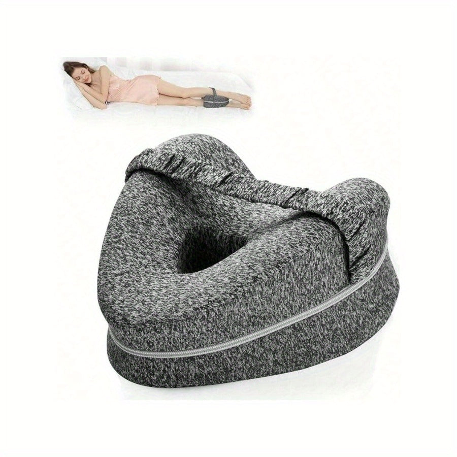 Ergonomic Side Sleeper Knee Pillow with Removable Washable Cover