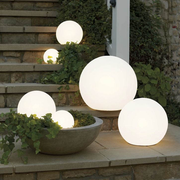 Round Outdoor Garden Light