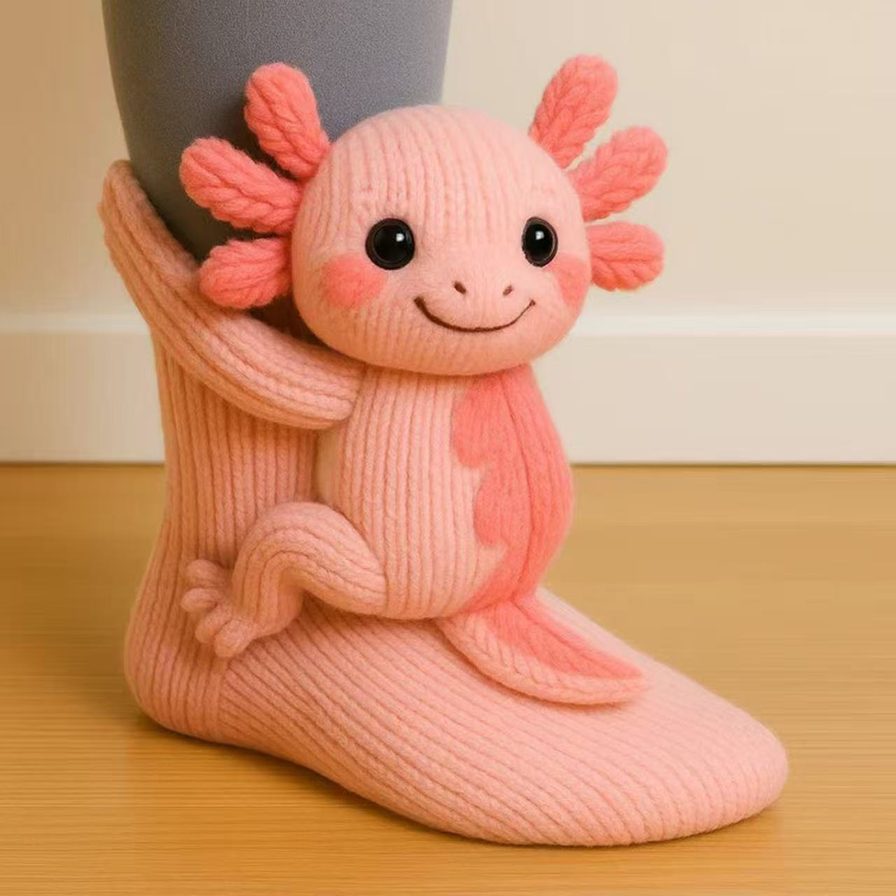 Cozy Knit Animal Slipper Socks for Indoor Wear