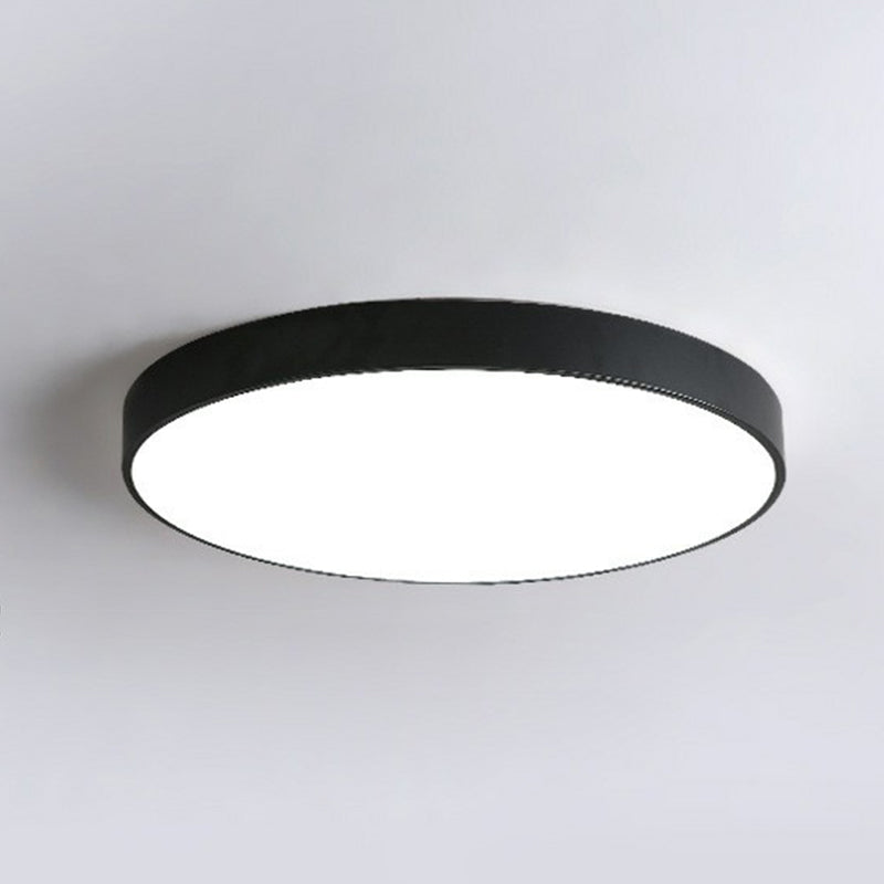 Ultra-Slim Round Nordic-Style LED Ceiling Light for Bedrooms