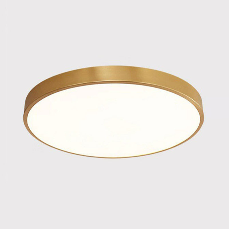 Ultra-Slim Round Nordic-Style LED Ceiling Light for Bedrooms