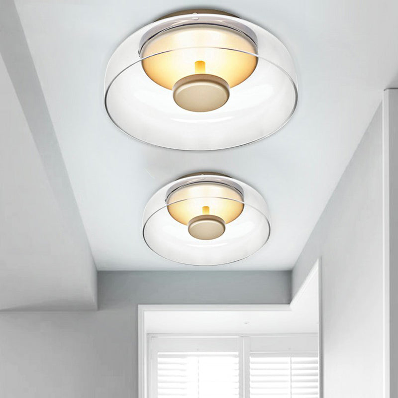 Modern LED Glass Entryway Ceiling Light