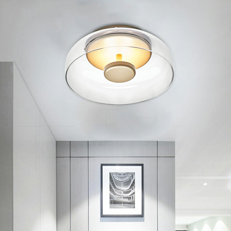 Modern LED Glass Entryway Ceiling Light