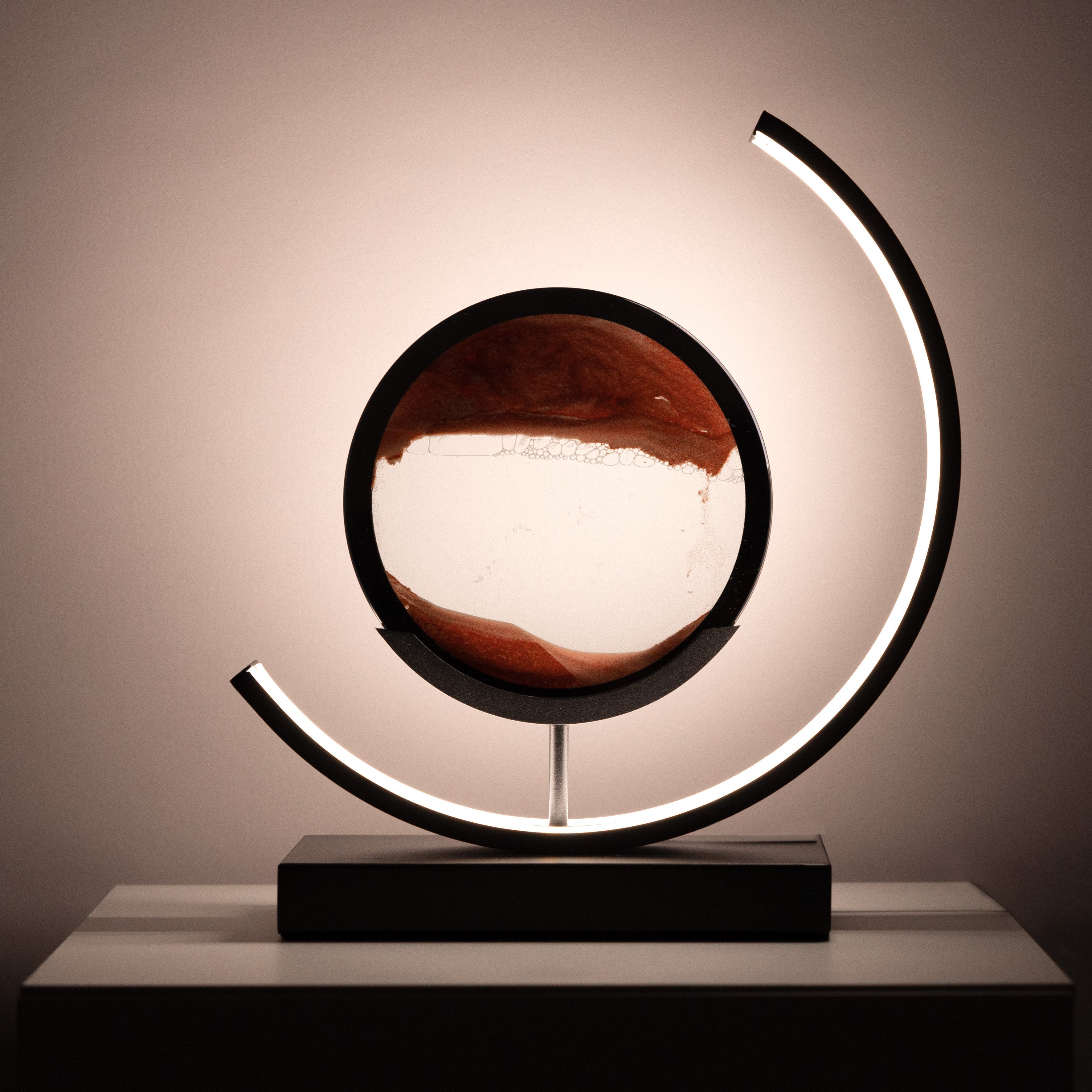 Minimalist Hourglass-Shaped Accent Table Lamp