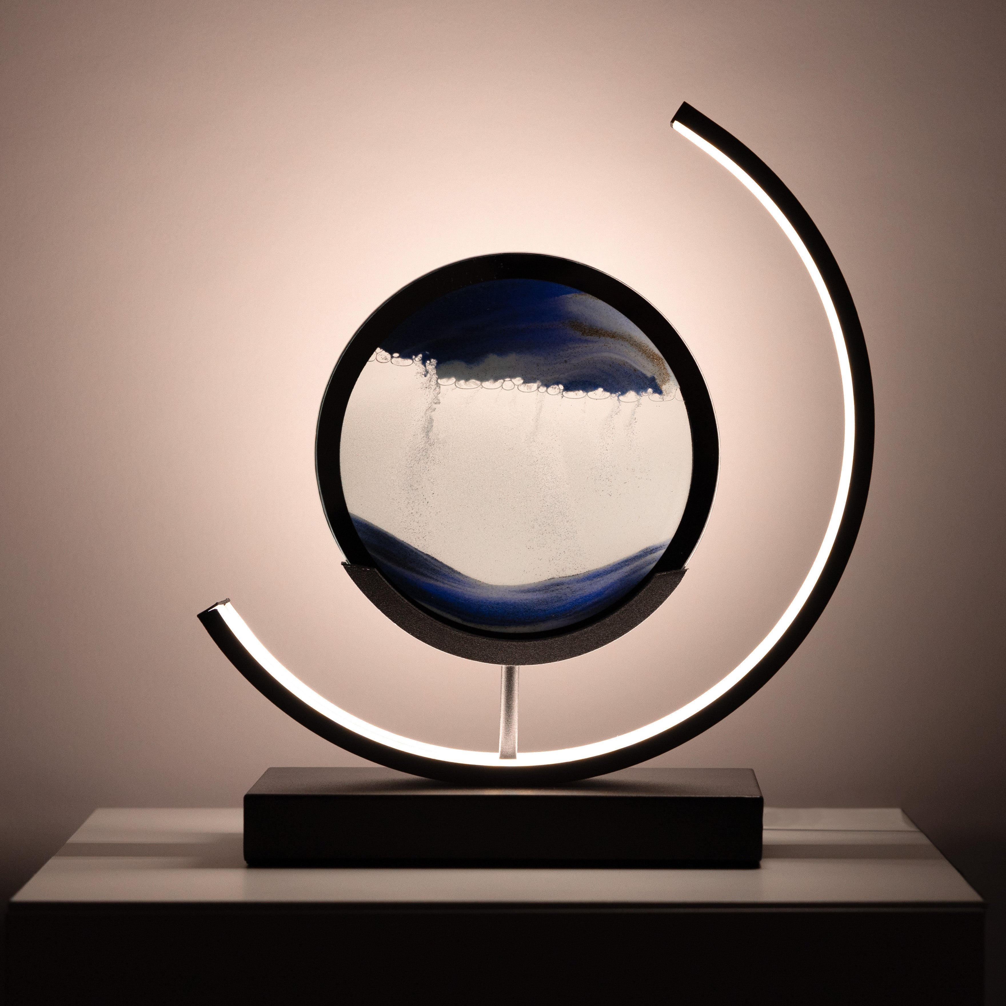 Minimalist Hourglass-Shaped Accent Table Lamp