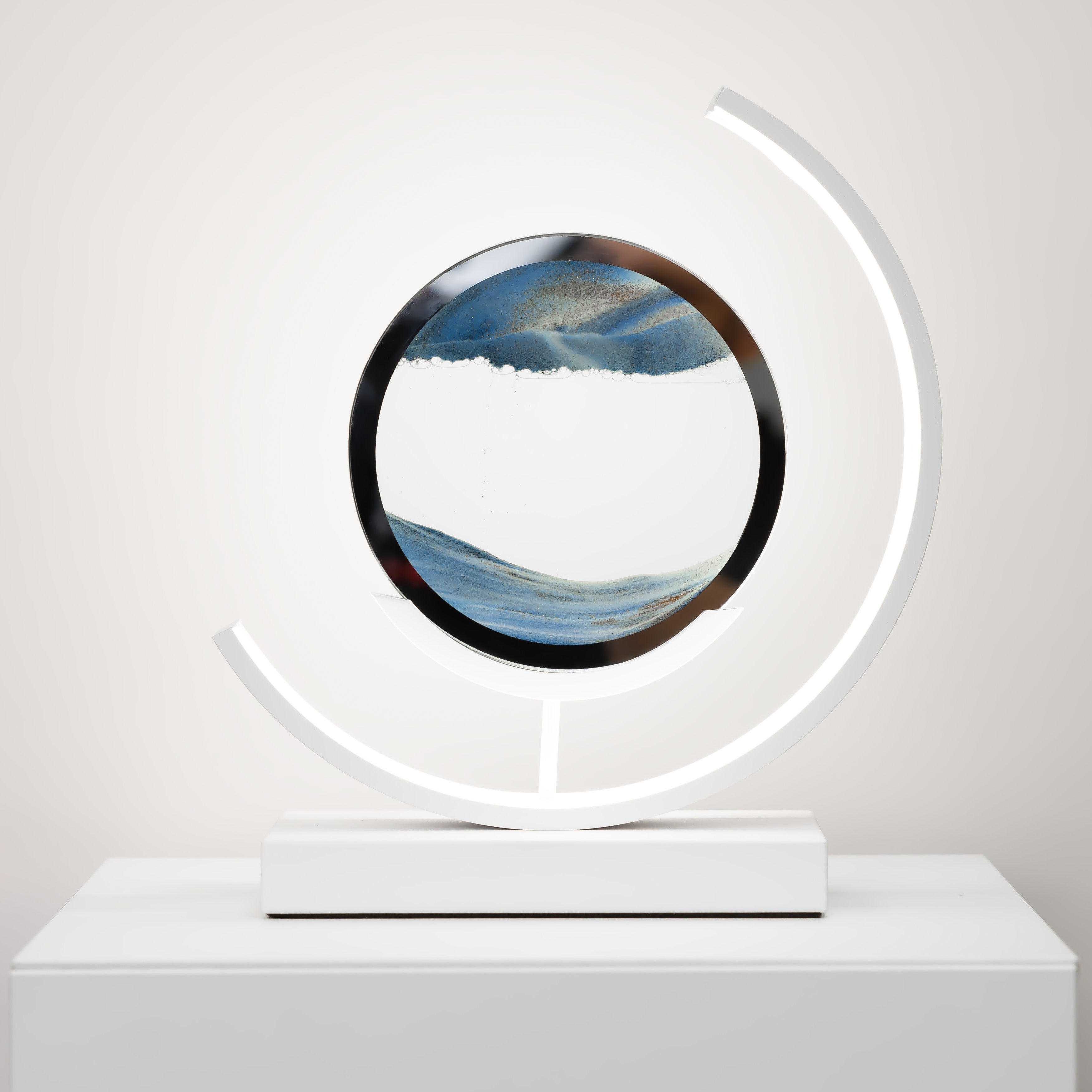 Minimalist Hourglass-Shaped Accent Table Lamp