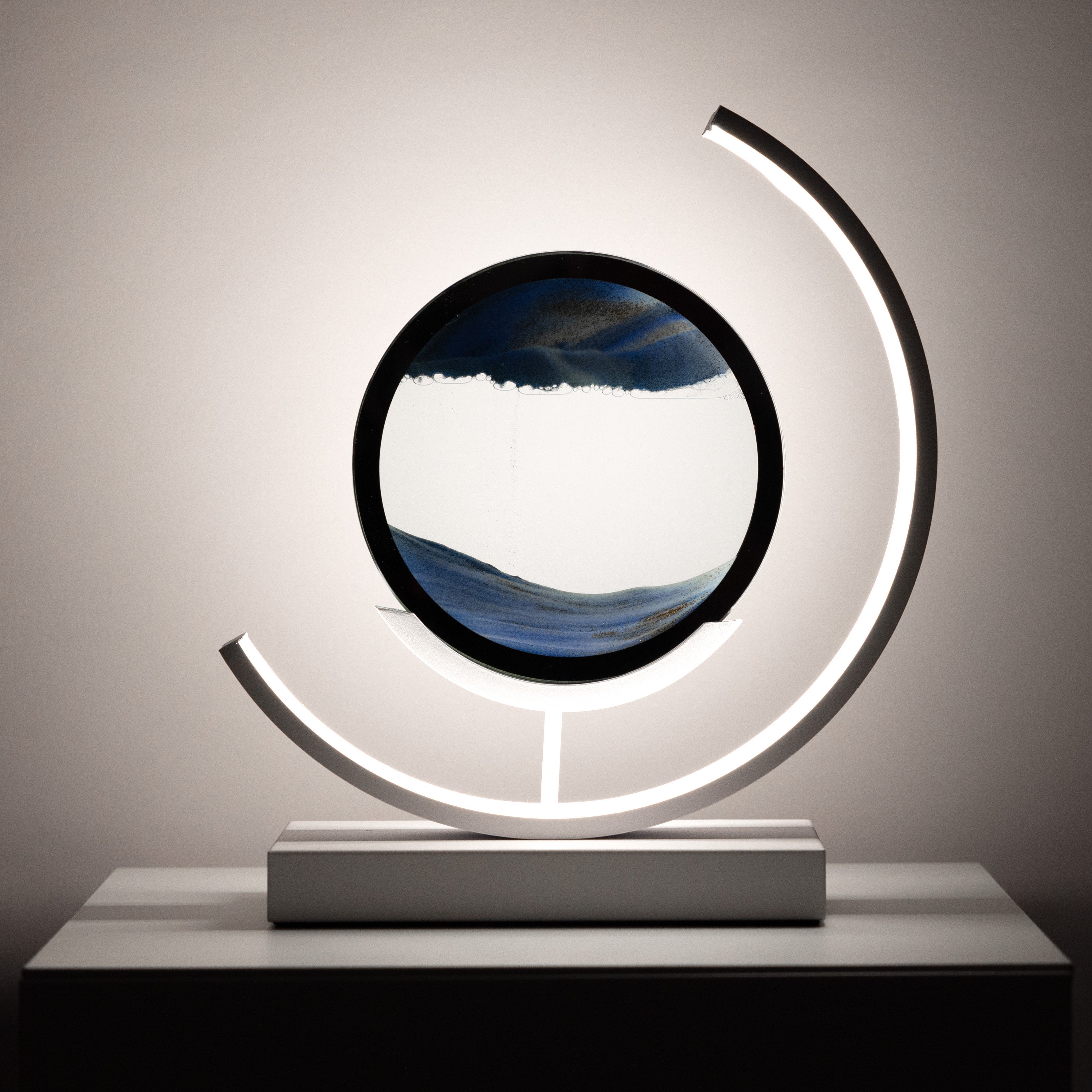 Minimalist Hourglass-Shaped Accent Table Lamp