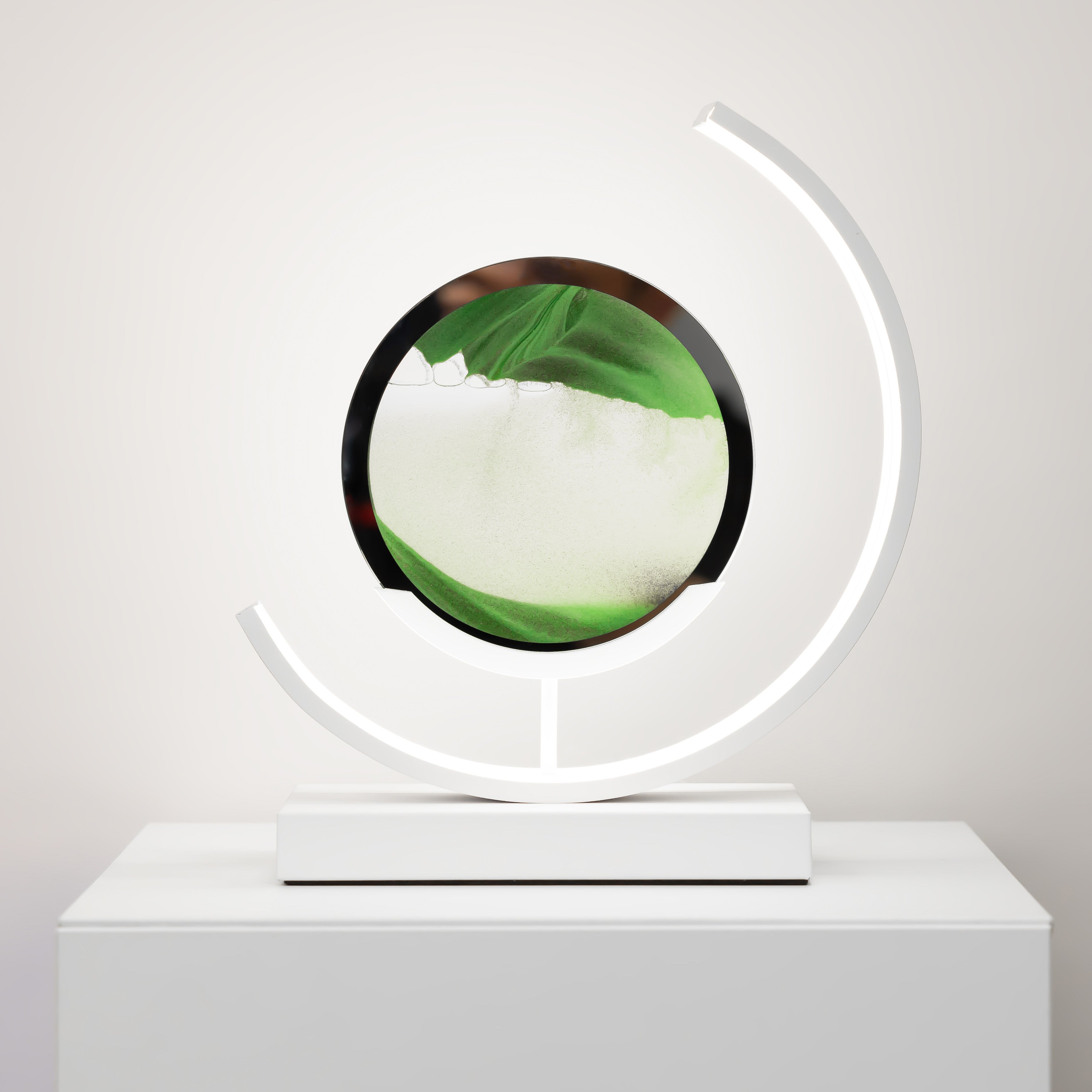 Minimalist Hourglass-Shaped Accent Table Lamp