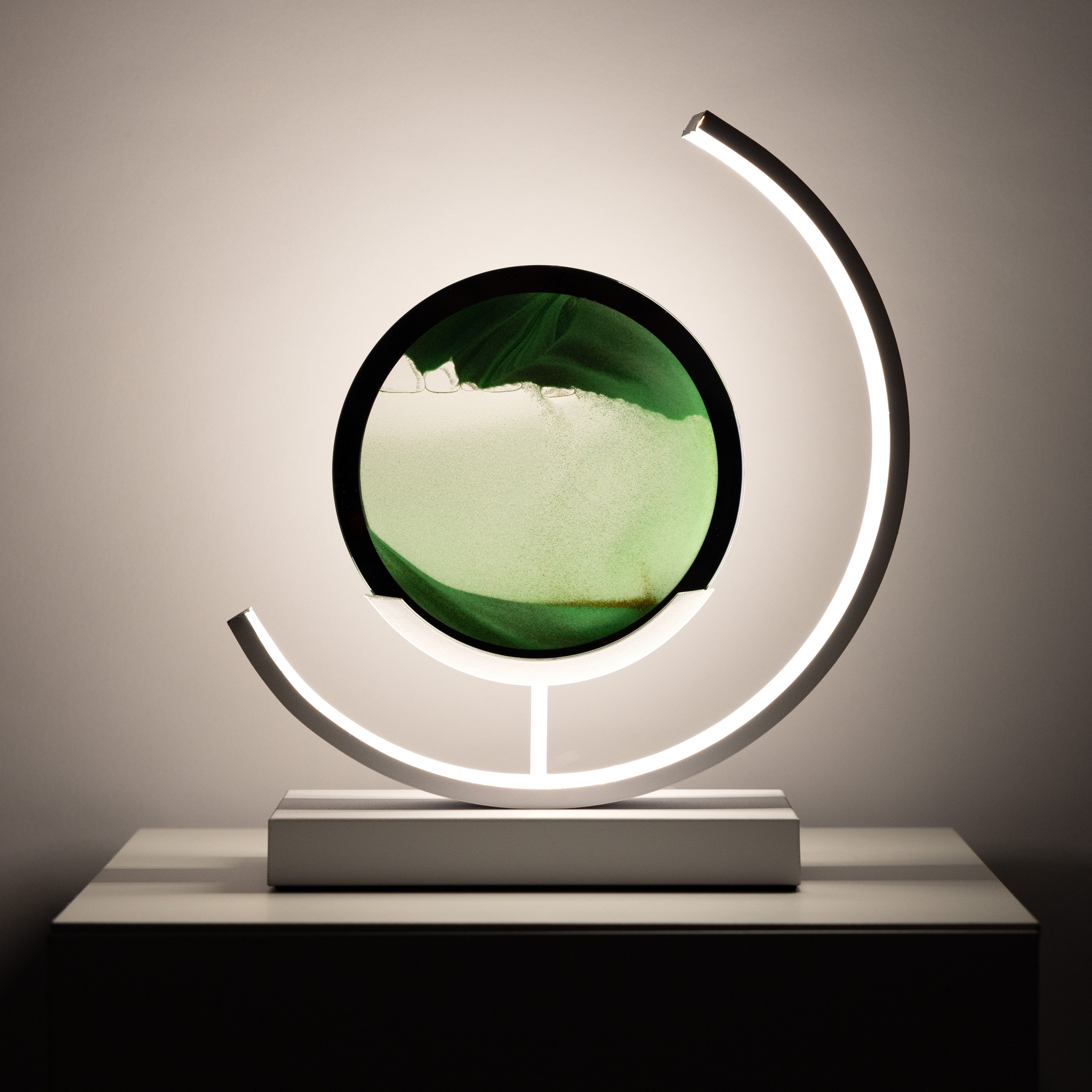 Minimalist Hourglass-Shaped Accent Table Lamp