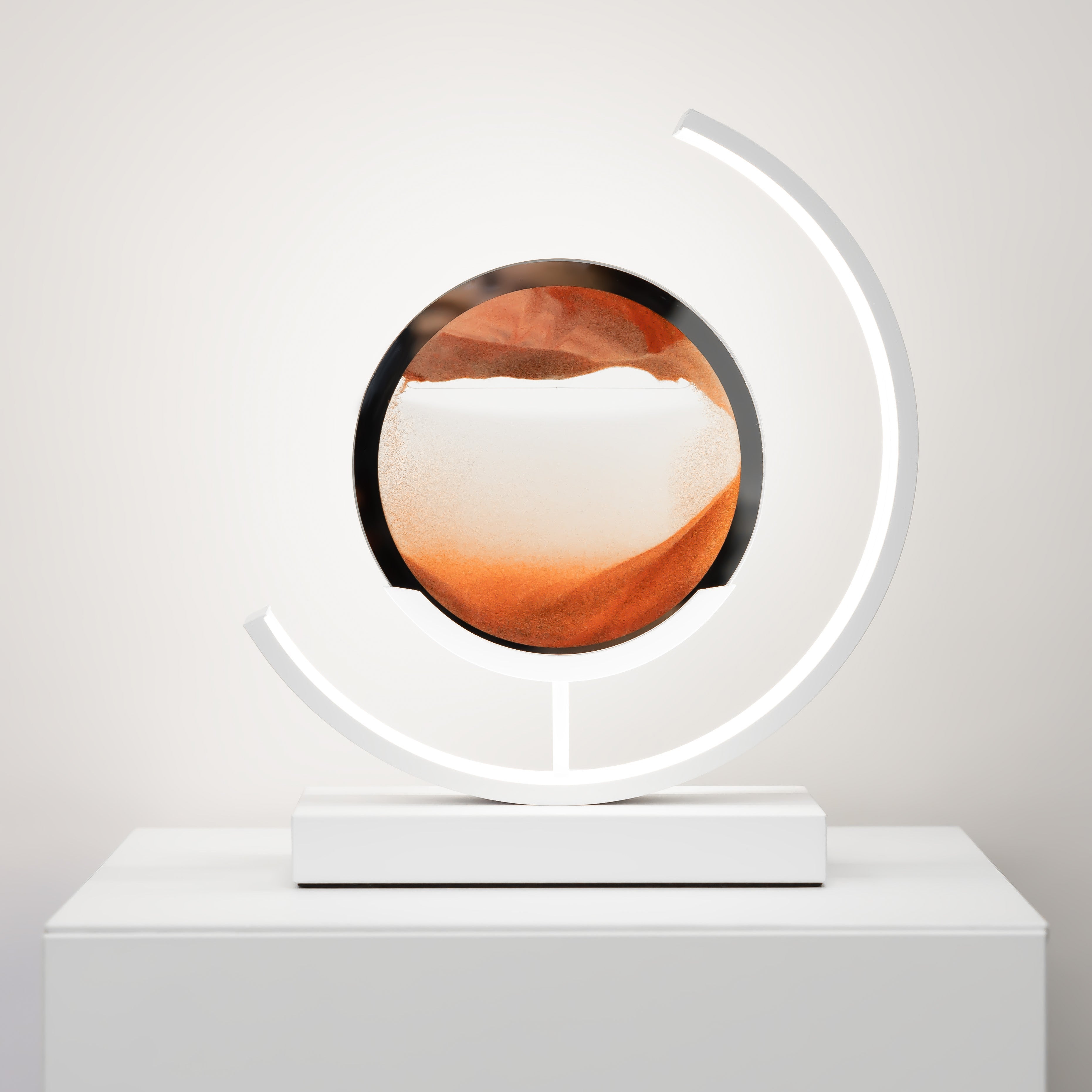Minimalist Hourglass-Shaped Accent Table Lamp