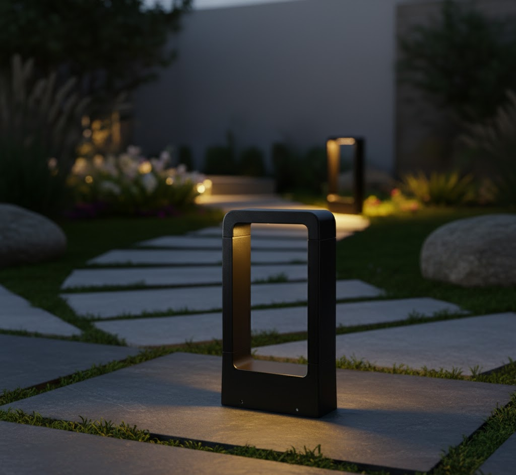 Waterproof Black Stainless Steel LED Garden Lights