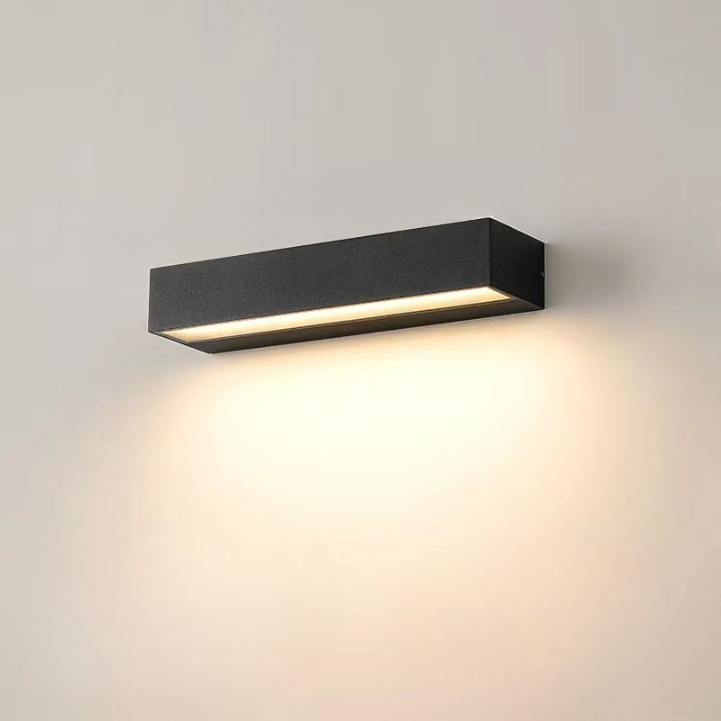 Sleek Linear White LED Wall Light for Bathroom, Bedroom, or Living Room – Metal and Acrylic