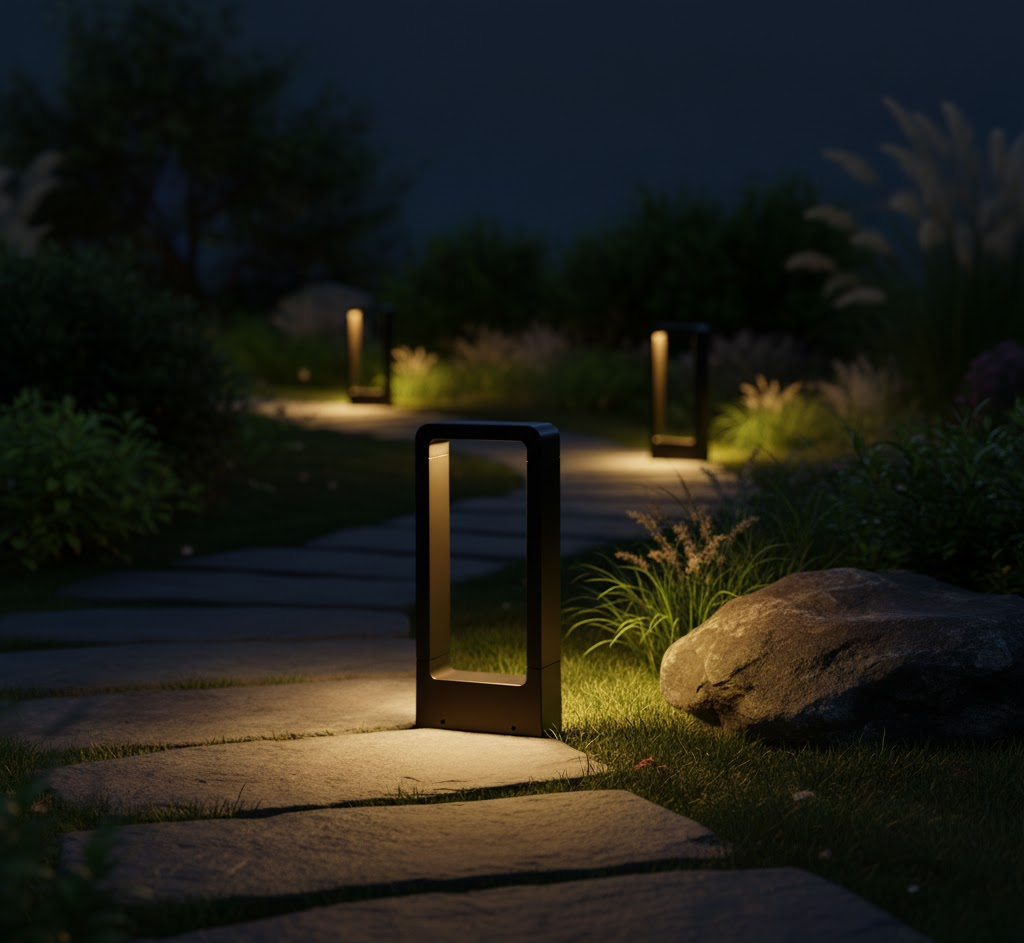 Waterproof Black Stainless Steel LED Garden Lights