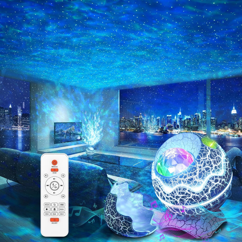4-in-1 Galaxy Star Projector with Built-In Bluetooth Speaker