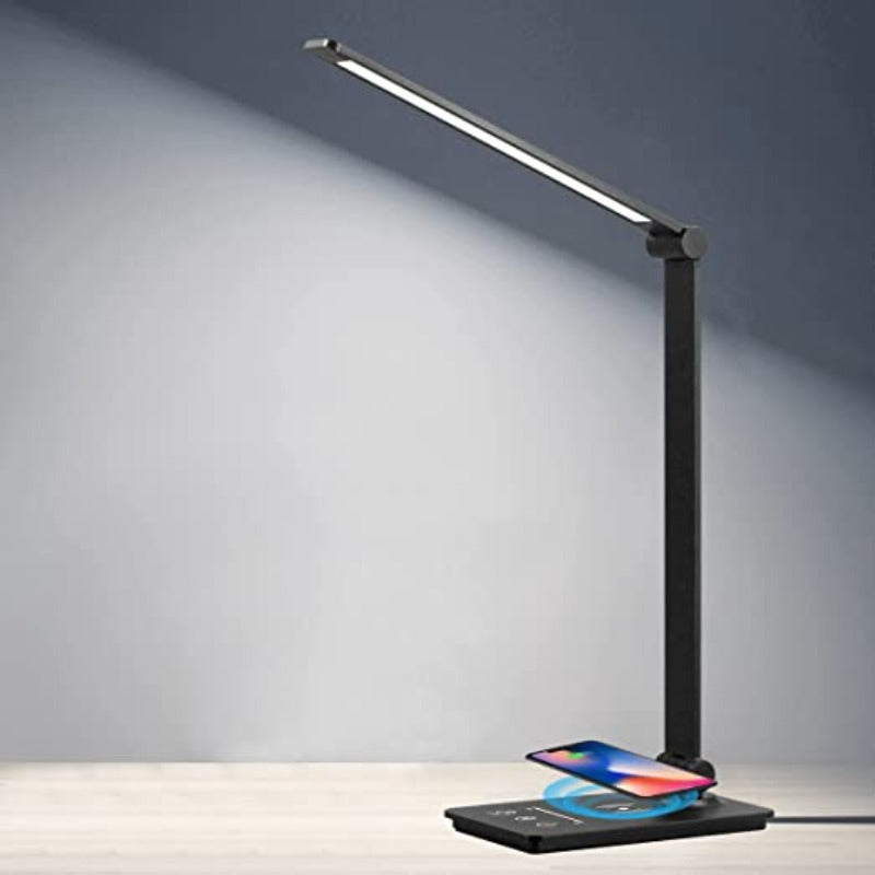 LED Desk Lamp with Wireless Charger and Touch Control – 5 Color Modes and Full Dimming