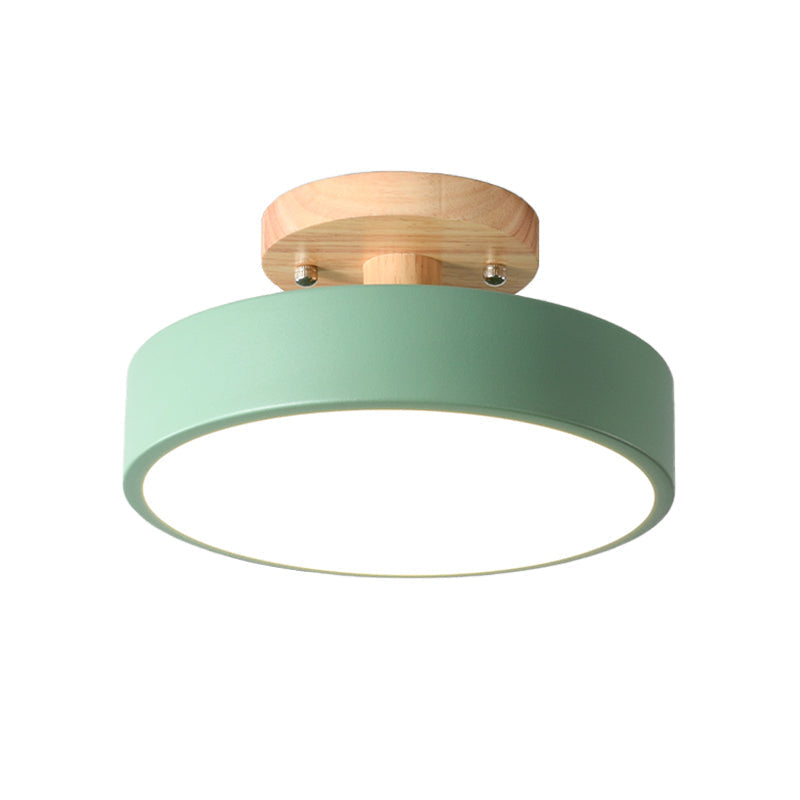 Wooden Scandinavian LED Ceiling Light for Hallways