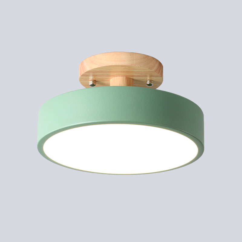 Wooden Scandinavian LED Ceiling Light for Hallways